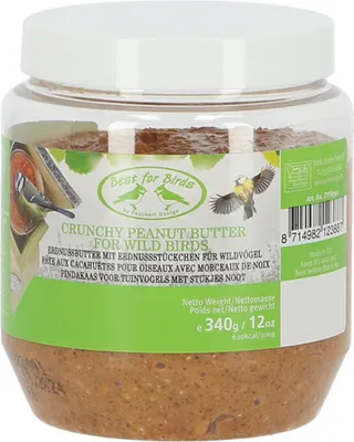 Imagen del producto de Ideal para pájaros, alimento para aves, mantequilla de cacahuete, mascotas | 12 unidades