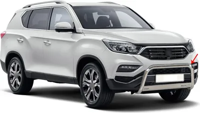 Image de Pare-buffle Avant pour SsangYong Musso 2018-2025 63 mm en Acier Gris