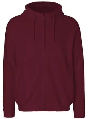 Produktbild von Neutral O63401 | Herren Hoodie with Hidden Zip / 100% Fairtrade Baumwolle - Farbe: Bordeaux - Größe: XXL