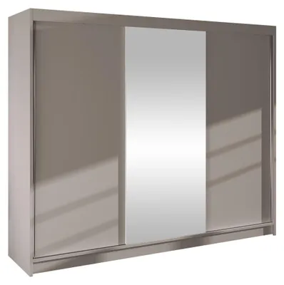 Produktbild von MIRJAN24 Schiebetürenschrank Derby I, Kleiderschrank, Stilvoll Schlafzimmer Garderobenschrank (Farbe: Cashmere)