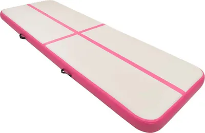 Obrázok produktu pre vidaXL Nafukovacia gymnastická podložka s pumpou 300x100x20 cm PVC ružová