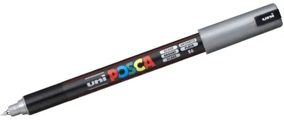 Immagine prodotto di UNIBALL Marker UNI POSCA PC-1MR silber 6 Stück Verkaufseinheit 665544 4902778089927