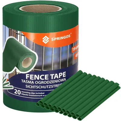 Productafbeelding van Vlechtband | Privacyfolie | Vlechtband Voor Tuinafsluiting | PVC | 35 m x 19 cm 450 g/m2 | Groen