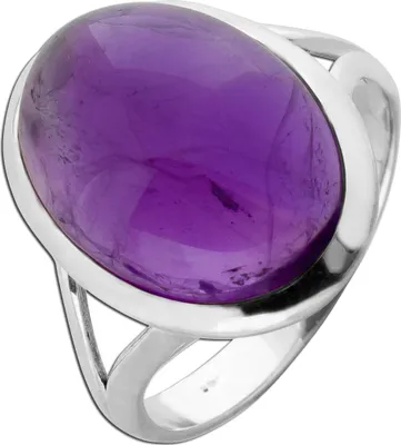 Produktbild von Amethyst Ring Silber 925 lila Natur Edelstein 10ct 19