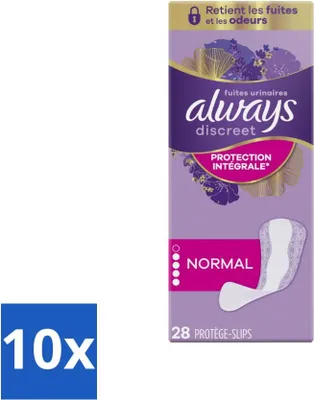 Produktbild von Always - Slipeinlagen - Lang - Schutz - 28 Slipeinlagen - Vorteilspack - 10 Stücke