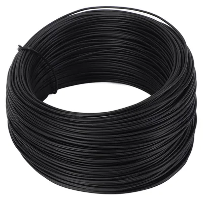 Bindedrahtrolle 0,75 mm x 50 m, PVC-beschichtet, schwarz