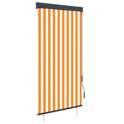 Immagine prodotto di vidaXL Tenda a rullo per esterni 100 x 250 cm bianco e arancione