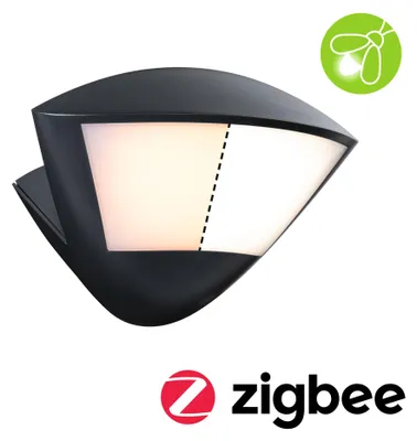 Productafbeelding van Paulmann LED buitenwandlamp Skyla, met schemersensor en bewegingsmelder (IR), insectvriendelijk