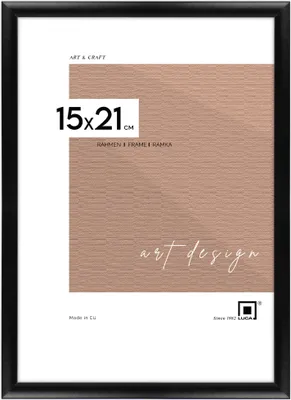 Produktbild von LUCA® Aluminium Frames, Bilderrahmen, Farbe Schwarz, 15x21 cm