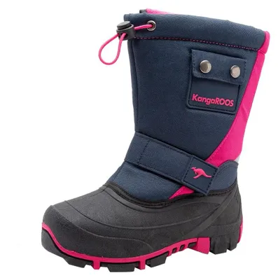 Produktbild von KangaROOS Uni Kinder Kanga-bean Ii Schneestiefel, Blau Dark Navy Daisy Pink 4