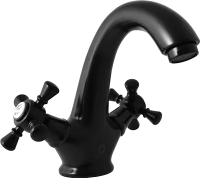 Immagine prodotto di MORAVA RETRO - Miscelatore per lavabo senza scarico, nero - opaco MK328.0CMAT, RAV Slezák