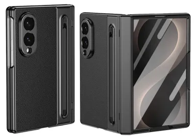 Obrázek produktu pro Pouzdro na mobil + ochranné sklo 9H + stylus pro Samsung Galaxy Z Fold8 5G, celoplošná ochrana, černá barva