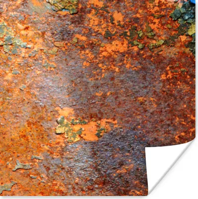 Produktbild von MuchoWow® Poster Rost - Vintage - Eisen - Industriell 75x75 cm - Wand Dekoration