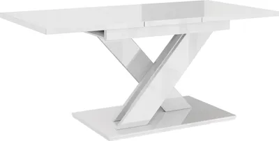 Image de Table extensible de cuisine JORPE – blanc brillant