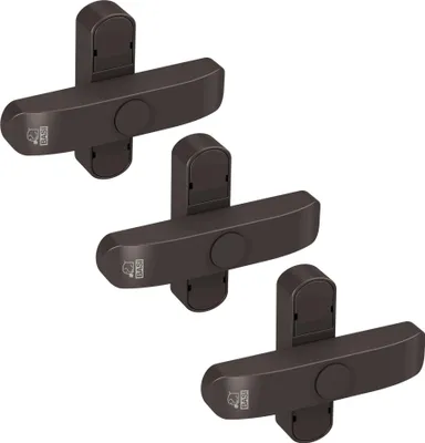 Produktbild von BASI - Fenster- und Fenstertürensicherung - SET - 3x FS 500 - Braun - 3x1100-0061