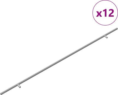 Produktbild von vidaXL Schrankgriff 12 pcs Silber 900 mm Edelstahl