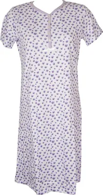 Immagine prodotto di Camicia da notte donna cotone manica corta scollo serafino RAGNO articolo D254NK, Taglia 44, Cotone 100%