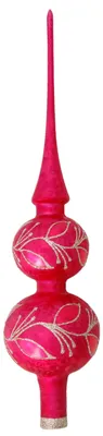 Glas-Kerstboompiek, rot Eislack, ca. 30 cm
