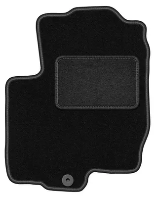 Produktbild von Fahrermatte Velours für Mitsubishi Colt VI Z30 2004-2008 (Schrägheck) – 1-tlg, Schwarz, passgenau – Wielganizator LUX