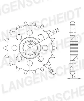 Produktbild von Ritzel Supersprox 530 - 17Z CST-1529:17|feinverzahnt 24,0/28,5