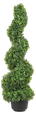 Obrázok produktu pre Umelá topiary rastlina, odolná voči poveternostným vplyvom, nenáročná na údržbu, 48 palcov, 2 ks