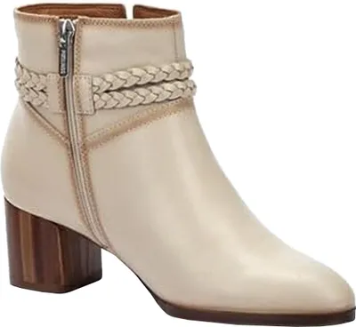 Produktbild von Pikolinos Damen Stiefelette Leder Ankle Boot Flechtoptik Nieten Calafat W1Z-8521, Größe:40 EU, Farbe:Beige