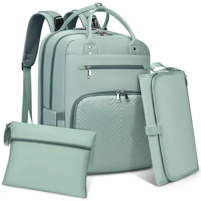 Produktbild von Omgoods – Wickeltasche, großes Fassungsvermögen – Tragbarer Rucksack – Wasserdichte Wickeltasche – Multifunktionale Wickeltasche – 20 Fächer – Langlebiges Design – Baby-Tasche