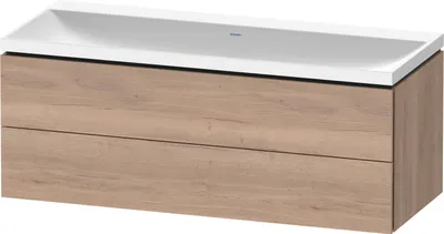 Produktbild von Duravit L-Cube c-shaped Set wandhängend, 2 Schubkästen, ohne Überlauf, ohne Hahnloch, 1200x480x480mm, LC6953N55550000