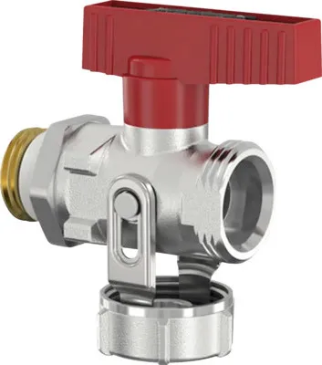 Produktbild von KFE Kugelhahn Simplex 1/2 x 3/4 Zoll AG Durchgang silikonfrei messing vernickelt F10657