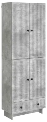 Productafbeelding van vidaXL Kasten set, 2 stuks, betonkleur, houtvezel