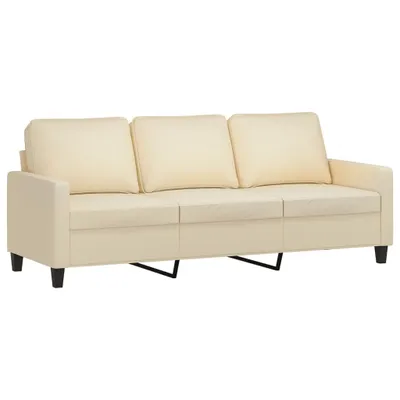 Produktbild von 3-Sitzer-Sofa Creme 180 cm Stoff