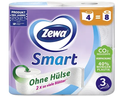 Obrázok produktu pre Zewa Smart 3-vrstvový Toaletný Papier - 4 Rolky