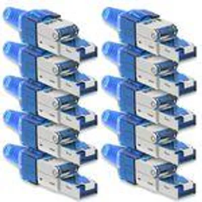 Produktbild von Netzwerkstecker Cat7 CAT 7 RJ45 Stecker 10x Steckverbinder werkzeuglos geschirmt