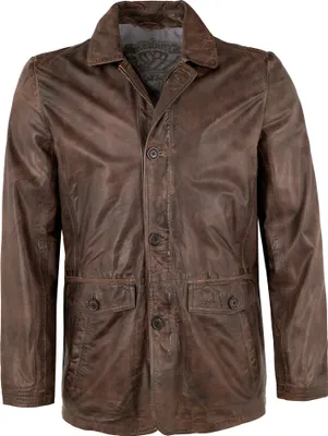 Produktbild von MADDOX - Herren Lederjacke Lammnappa mocca : 56