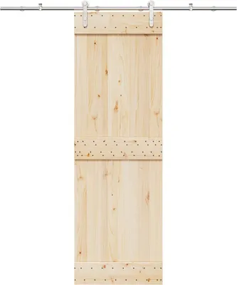 Obrázok produktu pre Kovanie na posuvné dvere 183 cm, nehrdzavejúca oceľ, strieborné