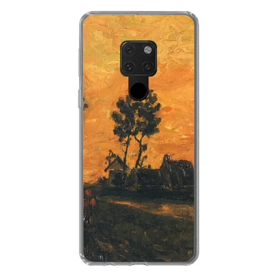Produktbild von MuchoWow® Handyhülle Schutzhülle Hülle für Huawei P40 Lite Landschaft bei Sonnenuntergang - Vincent van Gogh Silikon Softcase Handy Hülle - Handy