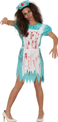 Produktbild von ZOMBIE-KRANKENSCHWESTER Halloween-Kostüm 38-40 M