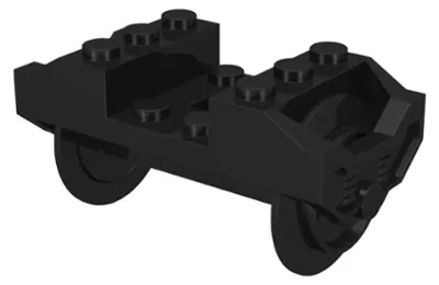 Produktbild von LEGO Schwarz Eisenbahn Rad RC, Halter (2878c01) – neu