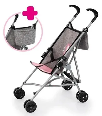 Image de Chariot pour poupées avec sac, gris - Bayer Design