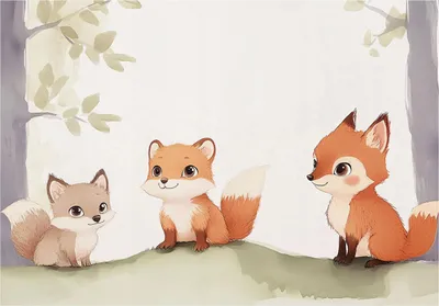 Produktbild von Fototapete Kinderzimmer Tiere Wald Füchse - 400x280 cm - inklusive kleister - Vlies Tapete Kinder - Vliestapete Modern Wandtapete - Kindertapete