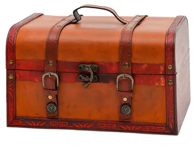 Imagen del producto de Caja de madera decorativa, de 32 cm, para niños y para guardar objetos
