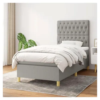 Produktbild von Lattenrost für Bett und Matratze, hellgrau, 90 x 190 cm