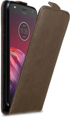 Obrázek produktu pro Cadorabo pouzdro pro Motorola MOTO Z2 PLAY / Z2 FORCE Protective Cover in Brown Flip Case Obal na mobilní telefon
