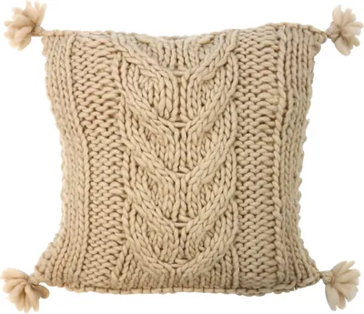 Produktbild von Hoff Interieur GmbH & Co. KG Chalet braun Strickkissenhülle 45x45cm (1 Stück)