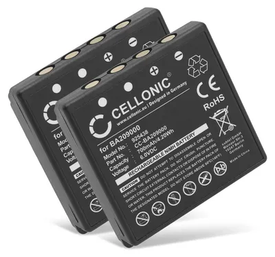 Produktbild von CELLONIC 2x Akku kompatibel mit HBC Radiomatic Eco, FBFUB09N