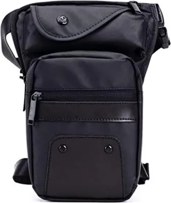 Produktbild von Beintasche – Motorrad-Beintasche – Beintasche – Motorrad-Hüfttasche – Motorradtasche – Schwarz