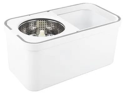 Mopp-Eimer-Set, 125 cm ausziehbar, 360° rotierend, 2 Mikrofasertücher