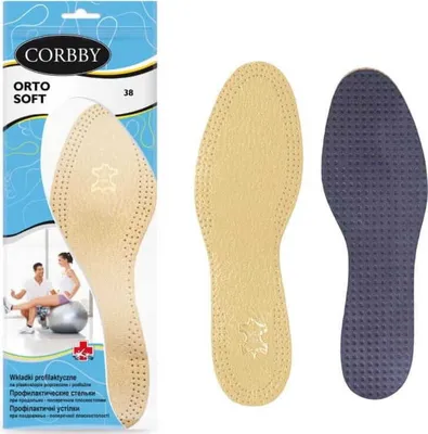 Image de Semelles orthopédiques en cuir avec entretoise métatarsienne 44