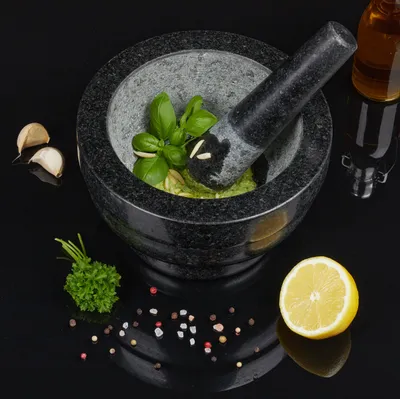 Obrázok produktu pre relaxdays 10029952_0 relaxdays Mörser schwarz 1,0 l