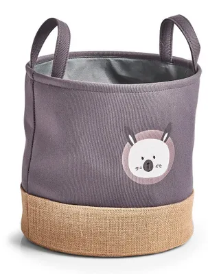 Produktbild von Aufbewahrungskorb 'Hase', Polyester/Jute, grau